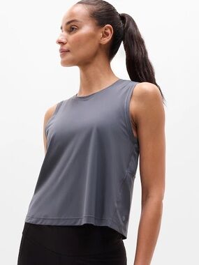 Athleta ultimate muscle tee in slate mesh